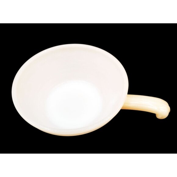 Fire-King Bowl Peach Luster Beehive Handled Oven Ware 19 Vintage 7" Midcentury - Picture 4 of 13